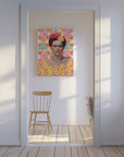 Canvas - Frida with flowers - Admen.dk