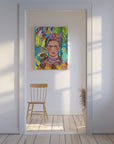 Canvas - Frida and her parrots - Admen.dk