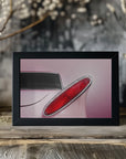 Plakat - US classic car 1961 Comet tail fin abstract
