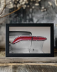 Plakat - US classic car 1958 taillight abstract