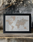 Plakat - Calista high detail world map