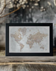 Plakat - Calista world map in Spanish