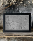 Plakat - Gray map of Kiev downtown (pre-war)