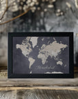 Poster - Wanderlust world map Glyn