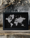 Plakat - Eban world map in Spanish