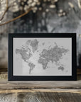 Plakat - Jimmy world map in Spanish