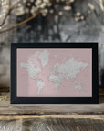 Poster - Leire world map in Spanish