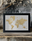 Plakat - Rossie world map in Spanish