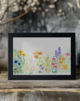 Poster - Watercolor wildflowers