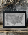 Poster - Highly detailed map of the United States Jimmy