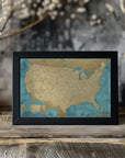 Poster - Highly detailed map of the United States, Lexy