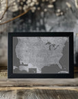 Poster - Highly detailed map of the United States, Paolo