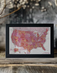 Poster - Highly detailed map of the United States, Tatiana