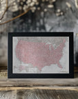 Poster - Highly detailed map of the United States, Gopi