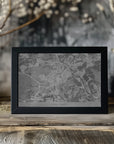 Poster - Gray vintage map of Stuttgart downtown Germany