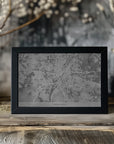 Plakat - Gray vintage map of Munich Germany