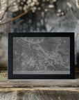 Plakat - Gray vintage map of Bremen Germany