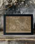 Plakat - Sepia vintage map of Bremen Germany