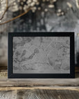 Poster - Gray vintage map of Lille France