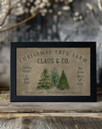Plakat - Vintage Christmas tree farm (1)