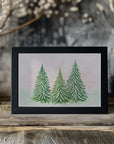 Plakat - The snowy trees