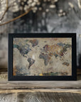 Plakat - World Map Art Illustration 09