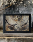 Poster - Cow Animal Vintage Art Illustration Wallart 03