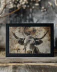 Poster - Cow Animal Vintage Art Illustration Wallart 04