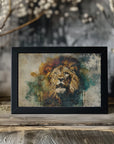Plakat - Lion Animal Vintage Art Illustration Wallart 06