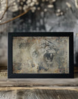 Poster - Lion Animal Vintage Art Illustration Wallart 14