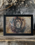 Plakat - Lion Animal Vintage Art Illustration Wallart 18