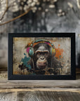 Poster - Monkey Animal Vintage Art Illustration Wallart 03