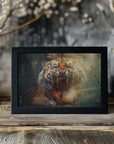 Poster - Tiger Animal Vintage Art Illustration Wallart 13