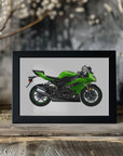 Plakat - Green Motorbike 05