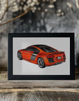 Plakat - Red Modern Car