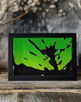 Plakat - Lime Green with Black Splash
