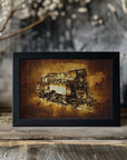 Plakat - Train - Sepia Illustration 72