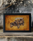 Plakat - Classic Car - Sepia Illustration 80