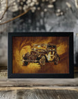 Plakat - Classic Car - Sepia Illustration 82