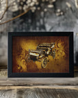Poster - Classic Car - Sepia Illustration 86