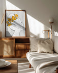 Plakat - Floral Sanyu portrait