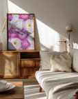 Poster - Scattered ranunculus in pink I