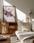 Plakat - Singular ranunculus in blush