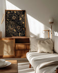Poster - Nanette bouquet in gold and black