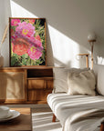 Plakat - Nanette floral art in bright colors