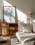 Plakat - Seeded eucalyptus line art
