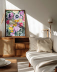 Poster - Urja loose floral watercolor bouquet