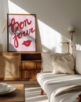 Plakat - Bonjour Kiss