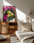 Plakat - Bougainvillea and lemons