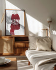 Poster - Get cozy (red)